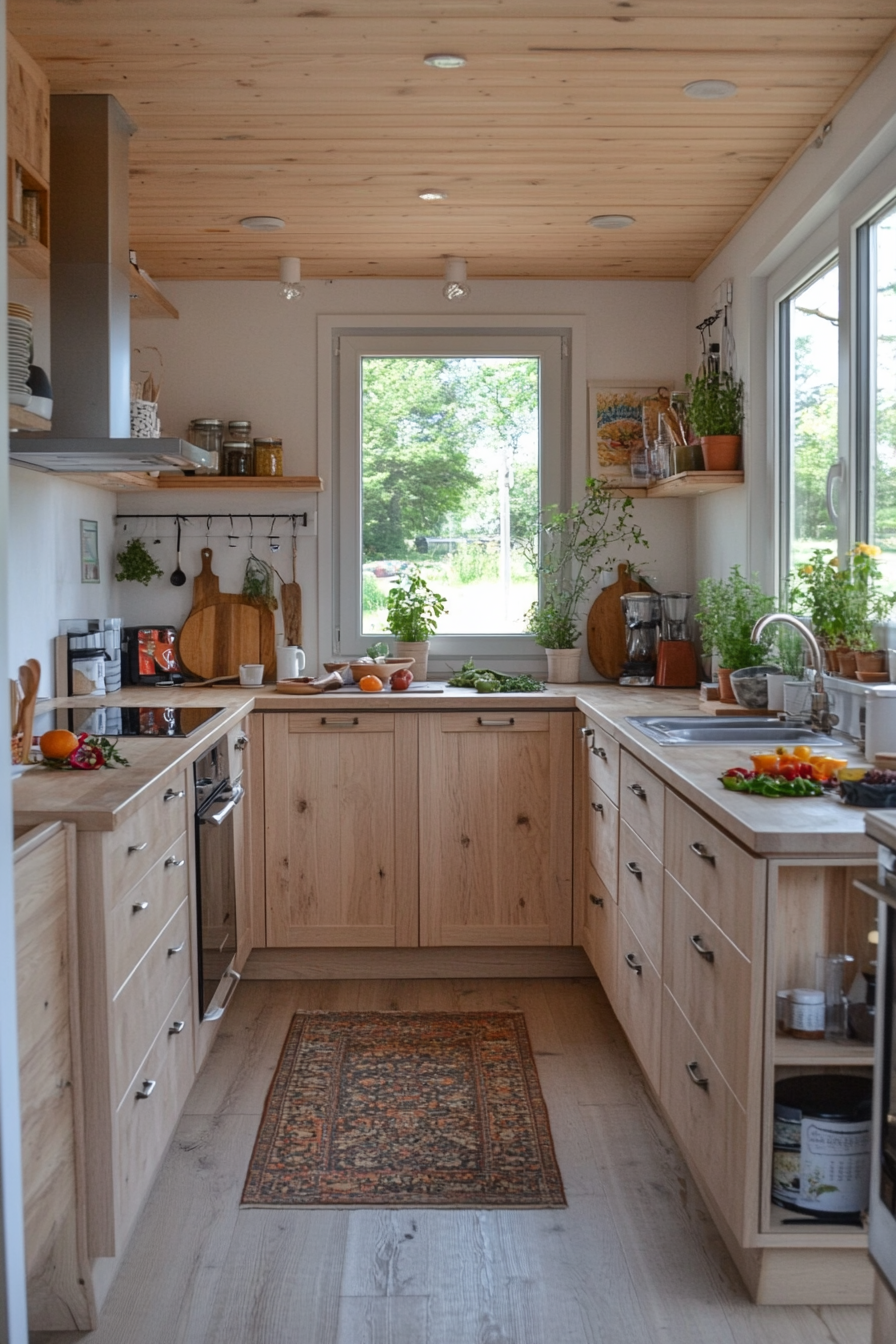 Mirrors to enhance space in a tiny home