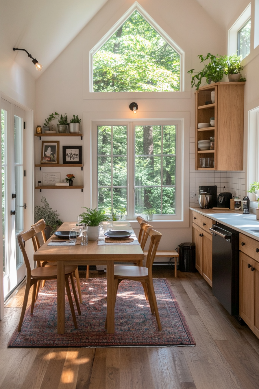 Legged furniture to create an open feel in a tiny home
