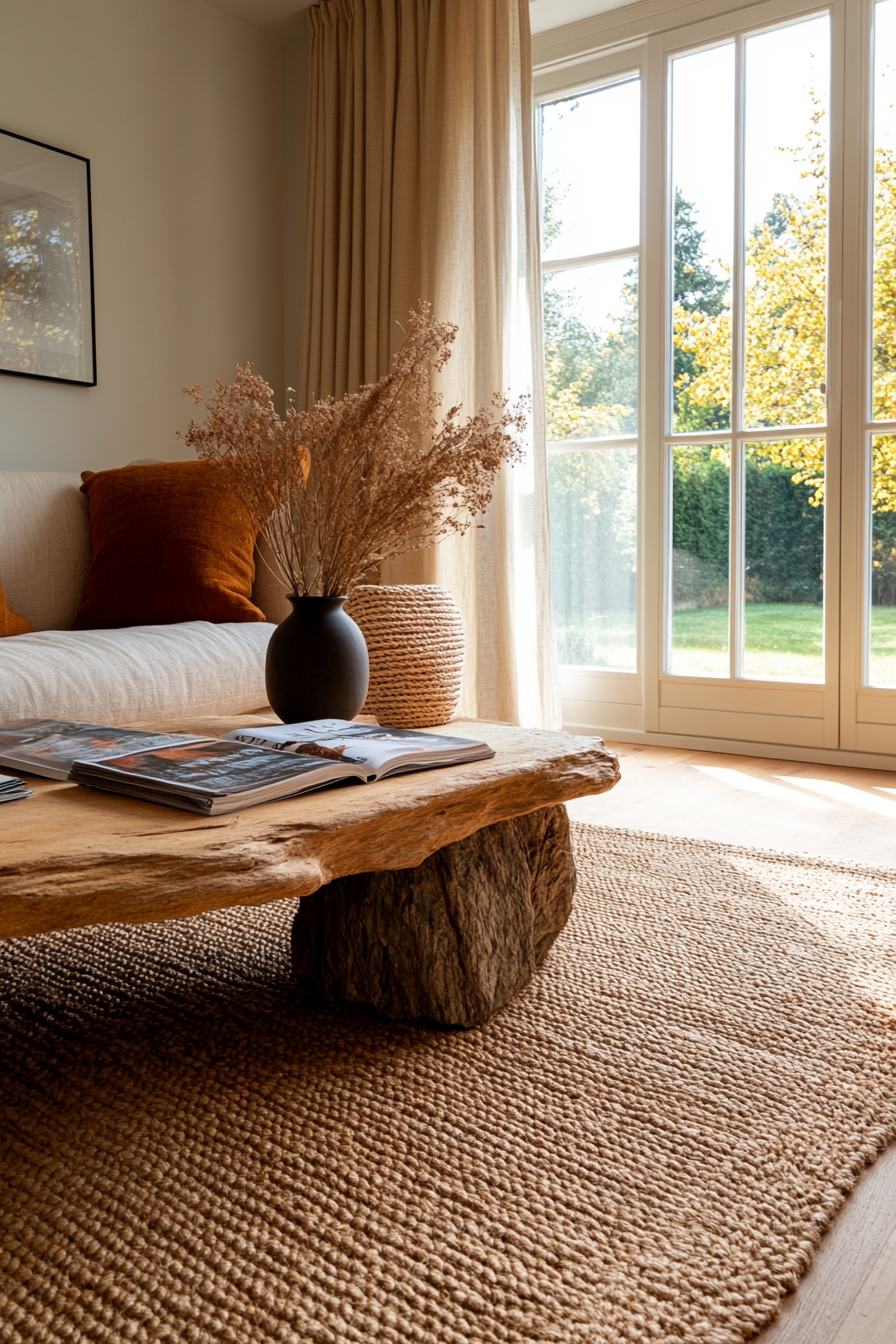 Incorporating natural textures in Wabi Sabi home decor