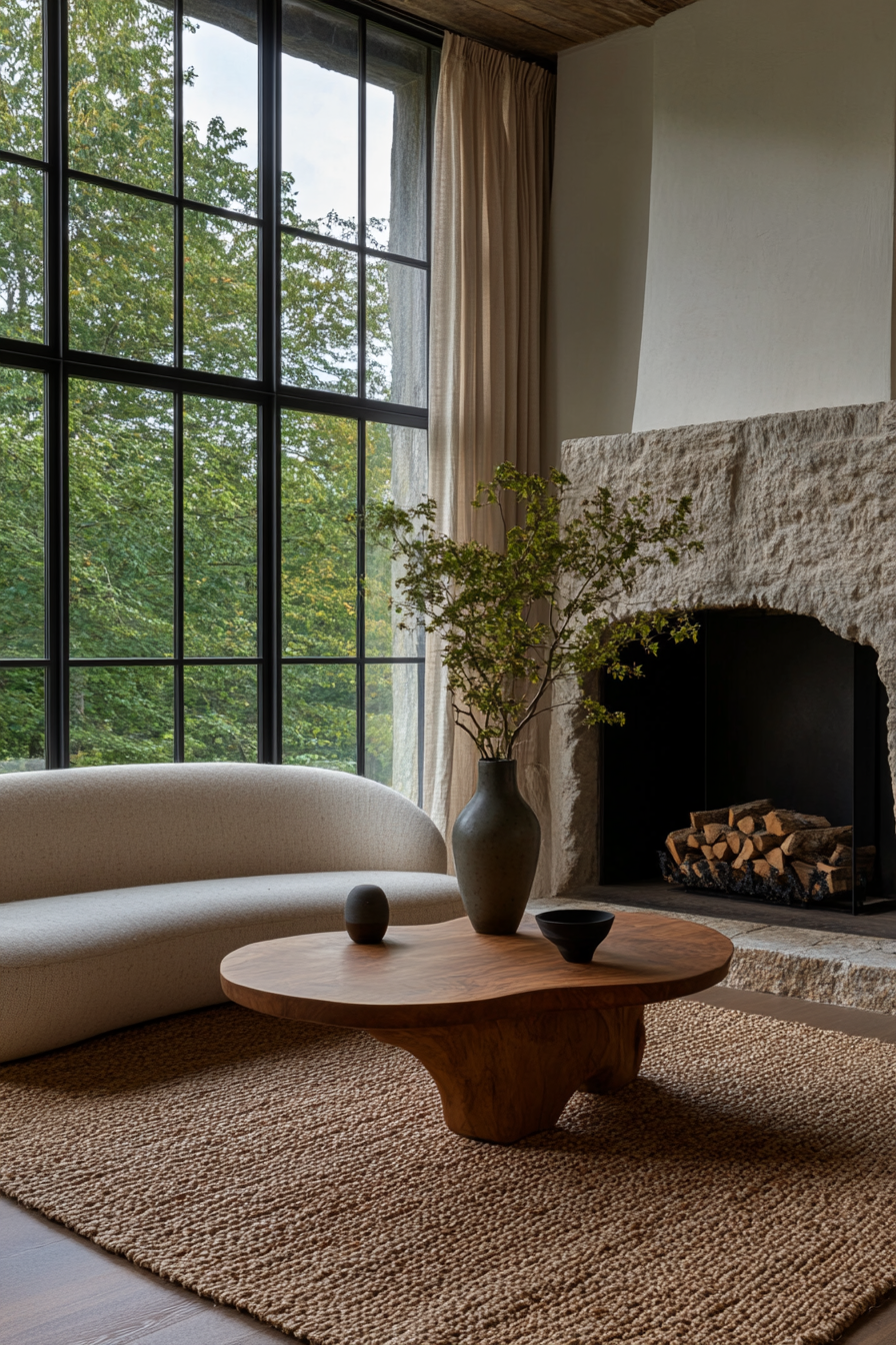 Using organic shapes in Wabi Sabi home decor