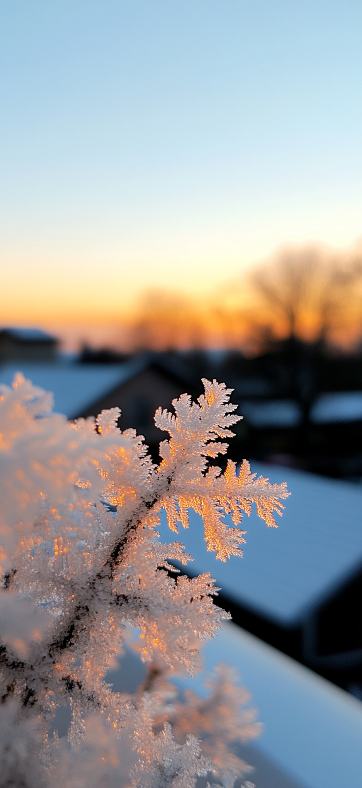snowflakes on a frosted window