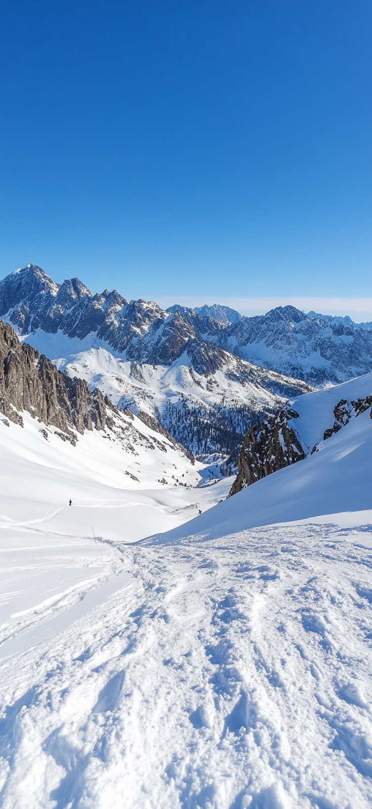 snow-covered mountain peaks
