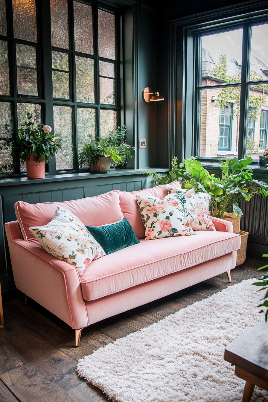 Blush tones and rose gold accents in pink designs