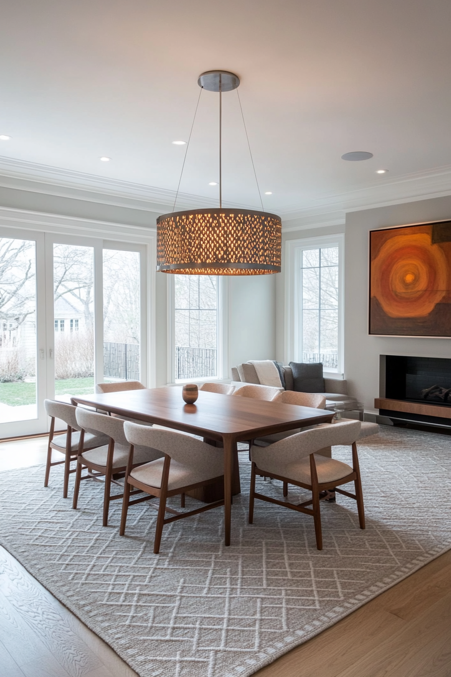 Clean lines and neutral palettes in modern living rooms