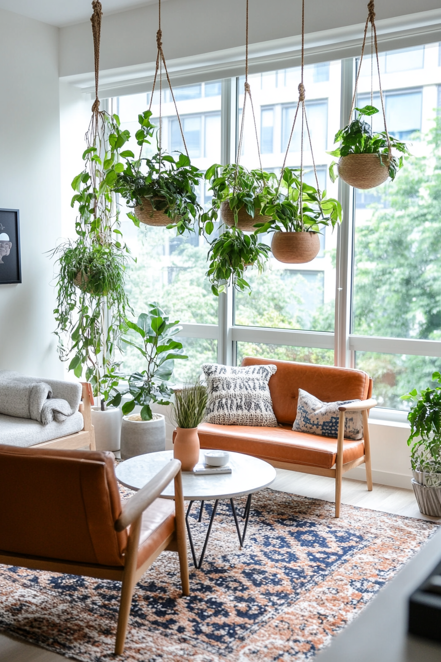 DIY macramé hangers with terracotta pots