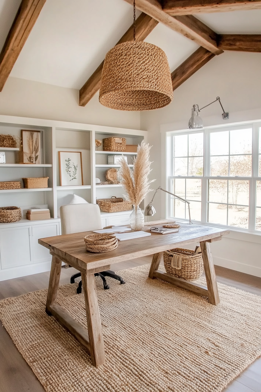 Close-up of neutral accents with warm textures