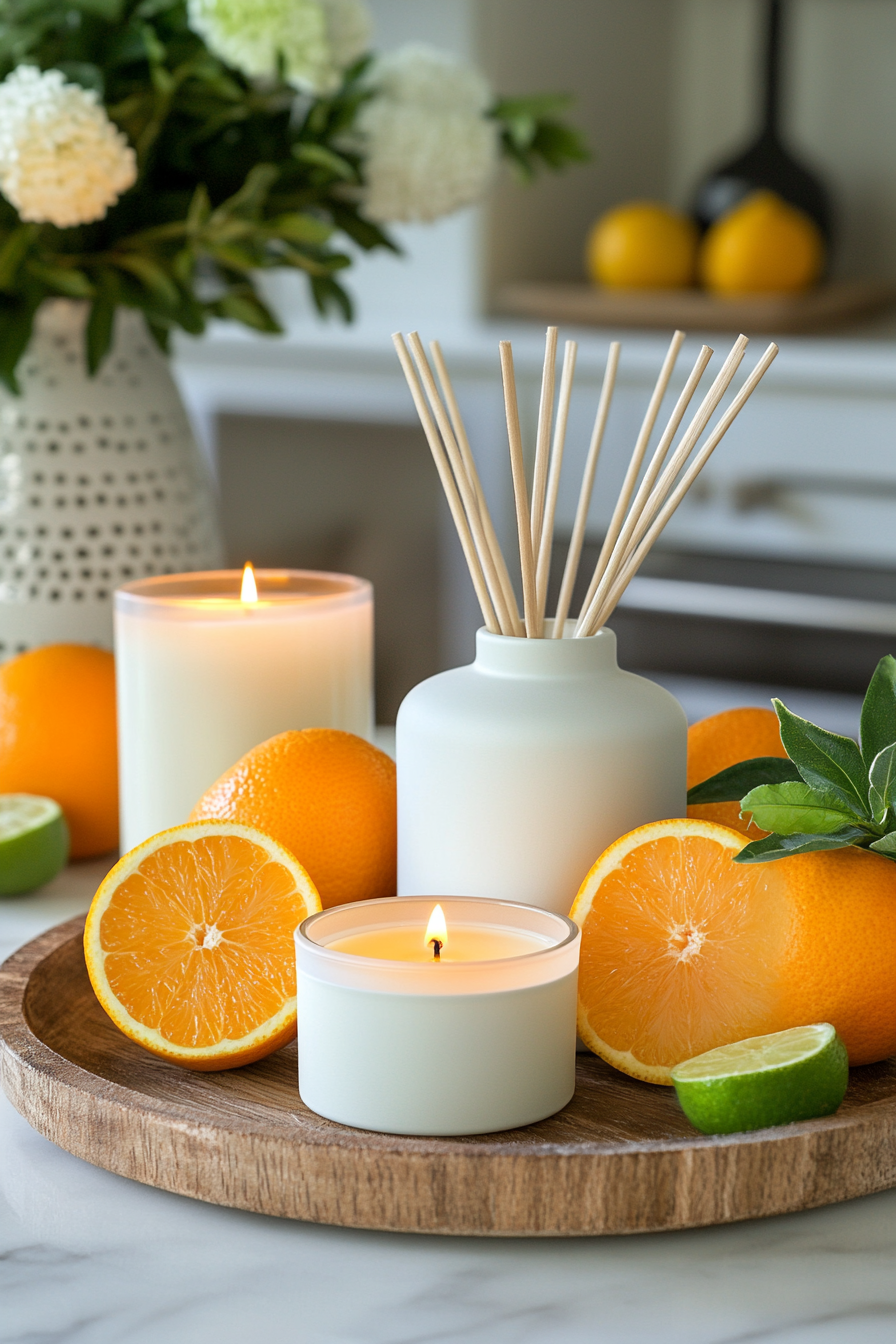 Zesty citrus fragrances at home