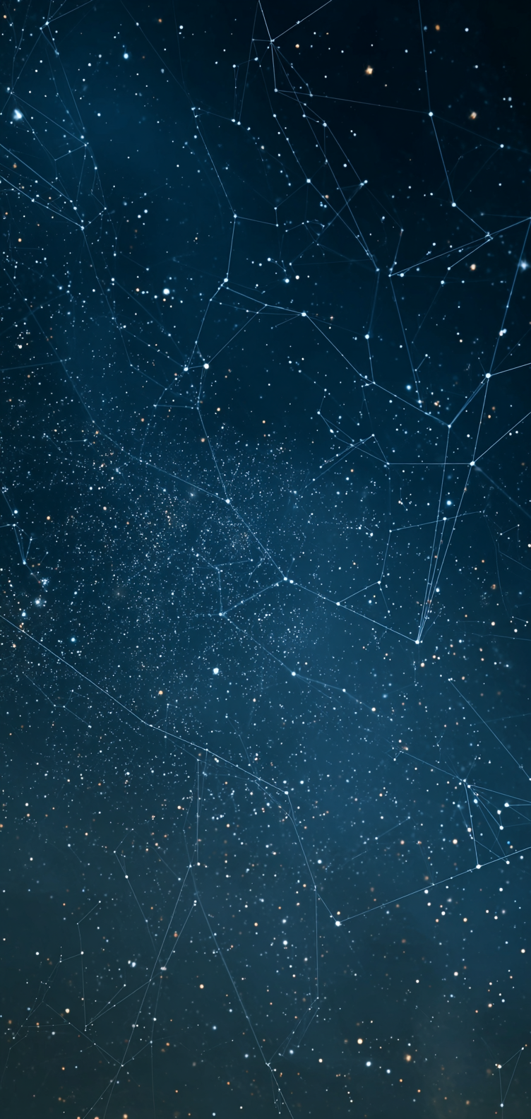 Subtle constellation map on black