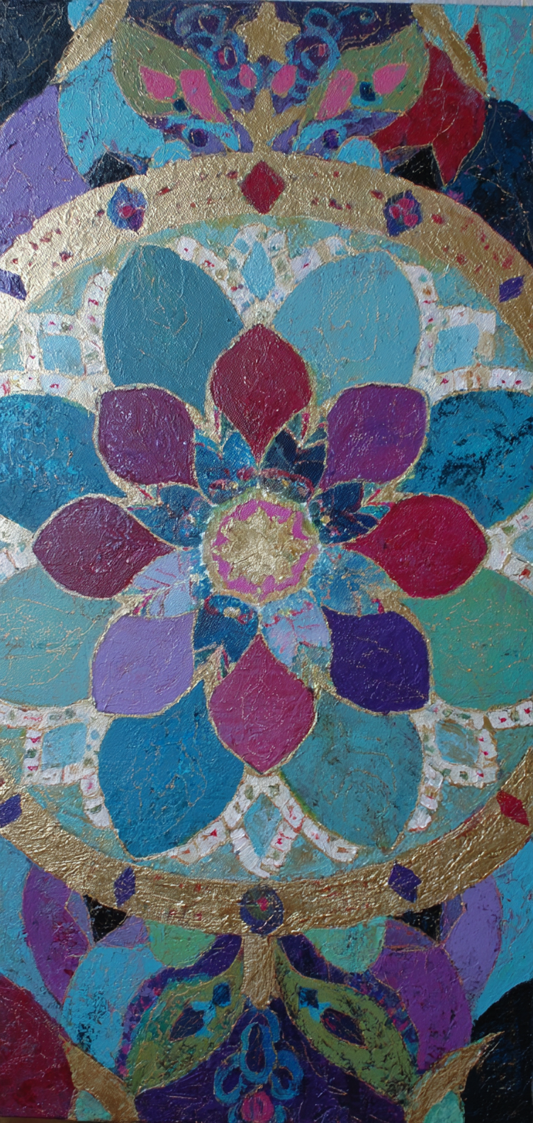 Symmetrical kaleidoscope mandala design