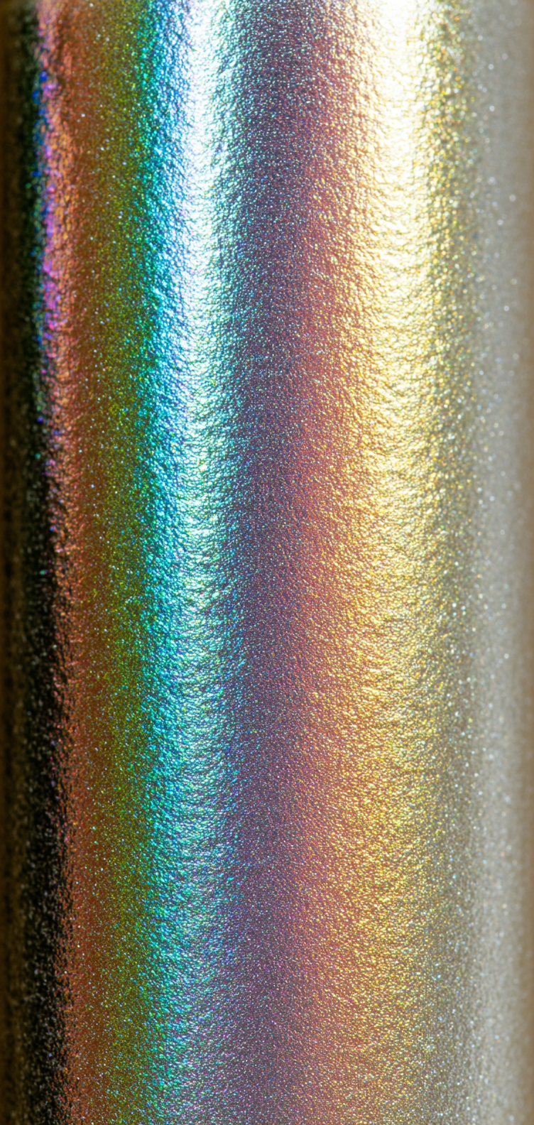 Shimmering holographic surface close-up