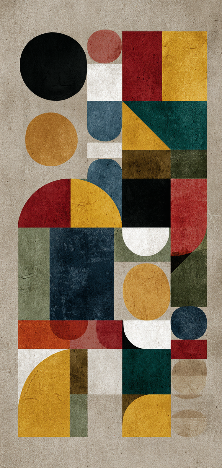 Geometric forms with generous spacing