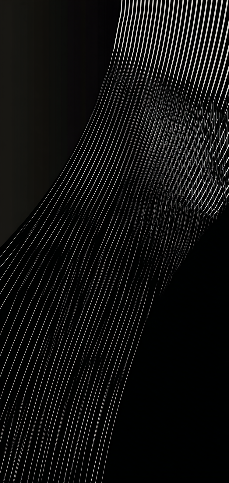 Black wallpaper with thin white parallel lines