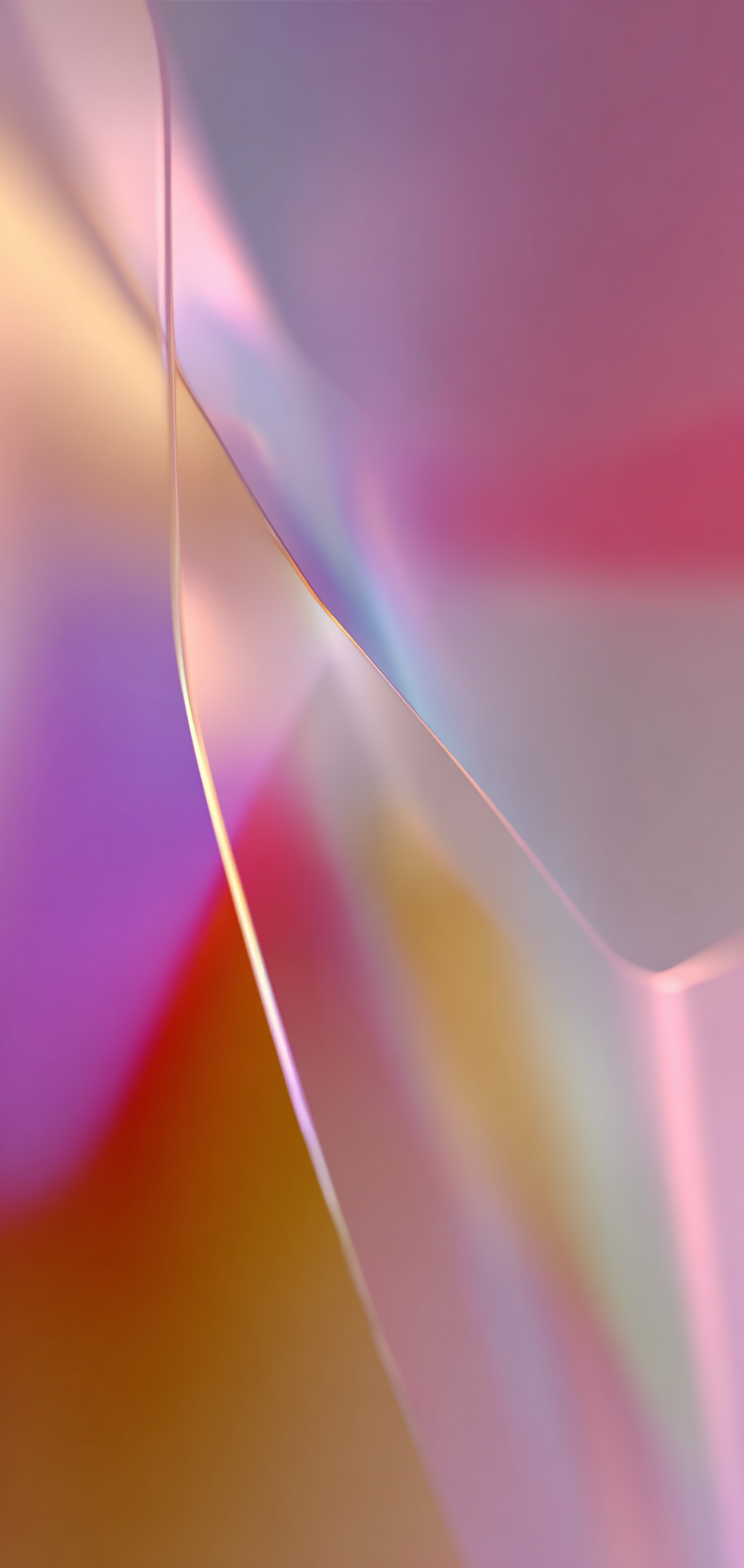 Frosted glass blur over soft colors