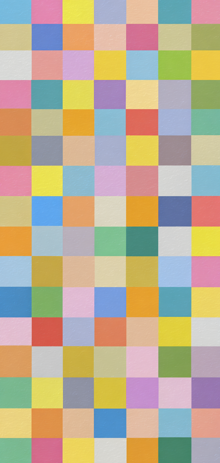 Rounded squares in bright pastel tones