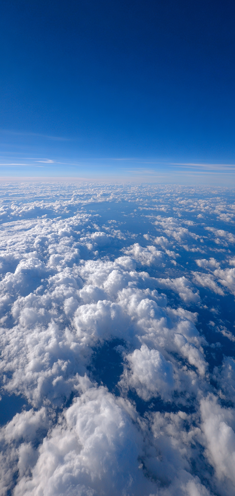 Serene aerial cloudscape, vertical