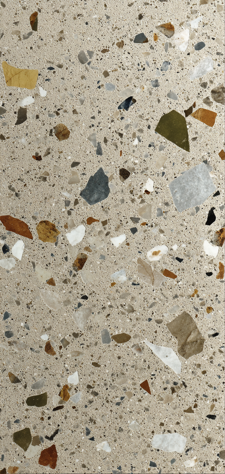 Terrazzo pattern with pastel stone chips