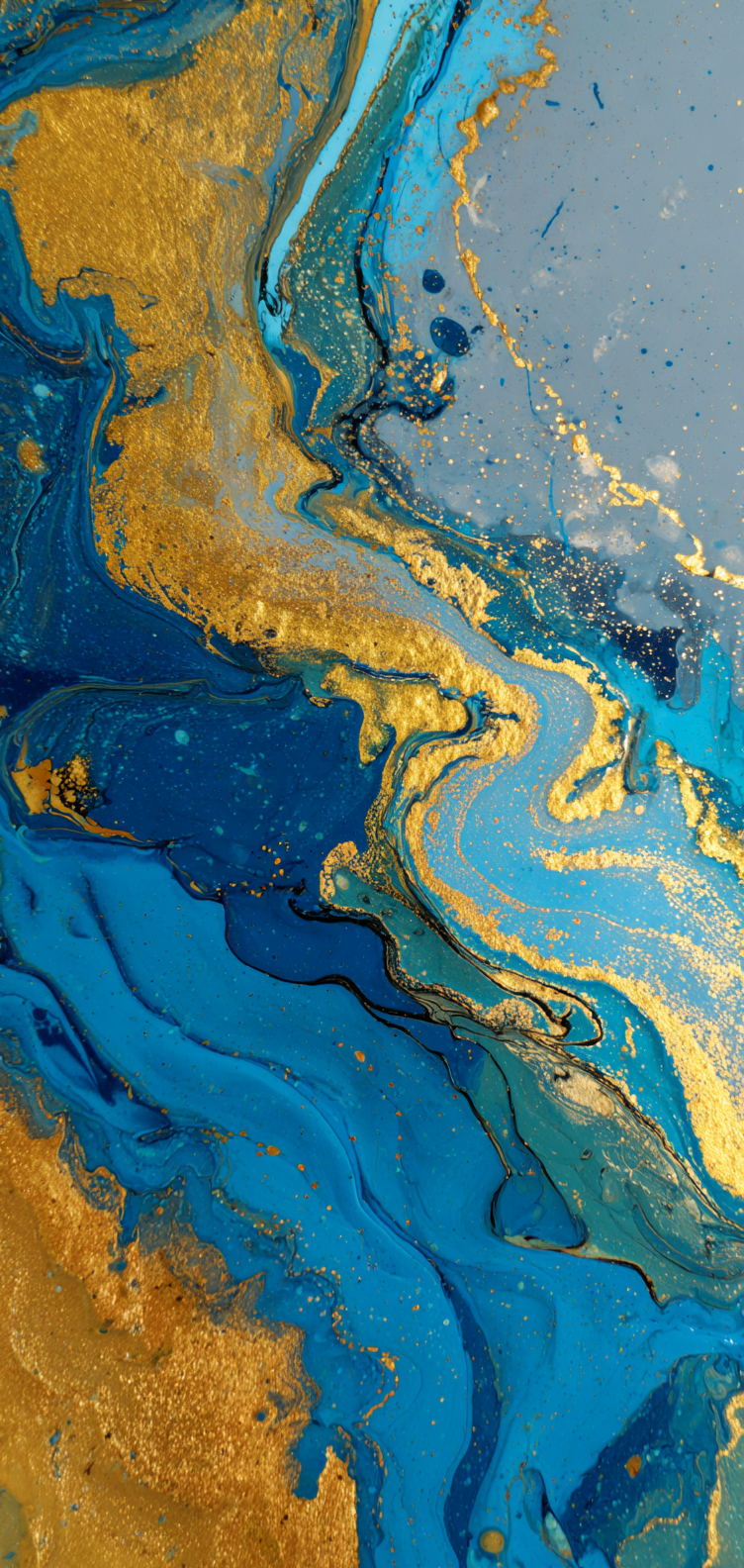 Luxe marbling with flowing lines